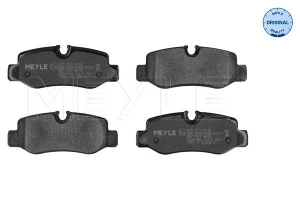 Placute frana MEYLE 025 221 0118