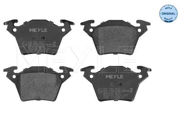 Placute frana MEYLE 025 230 2017