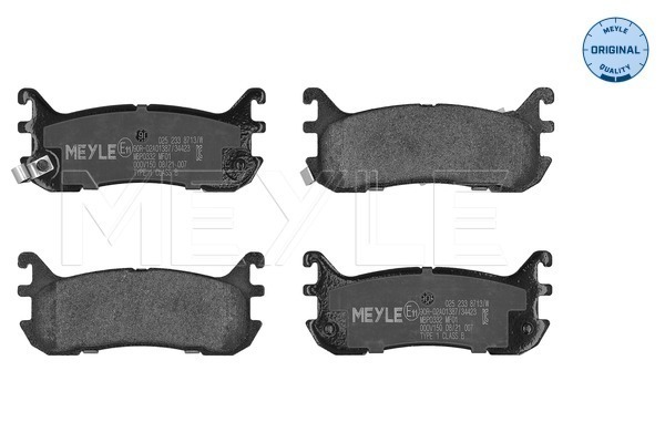 Placute frana MEYLE 025 233 8713/W