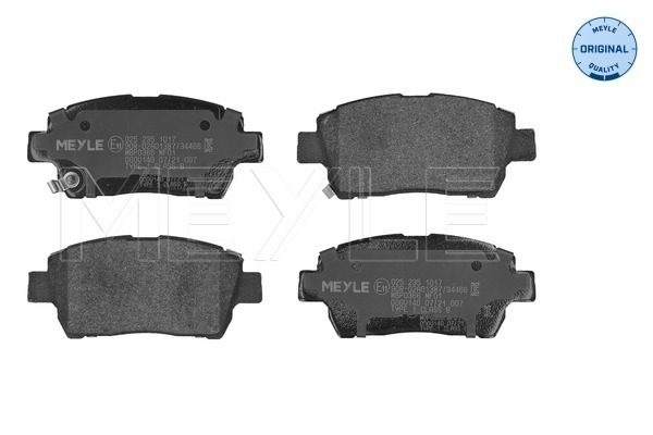 Placute frana MEYLE 025 235 1017