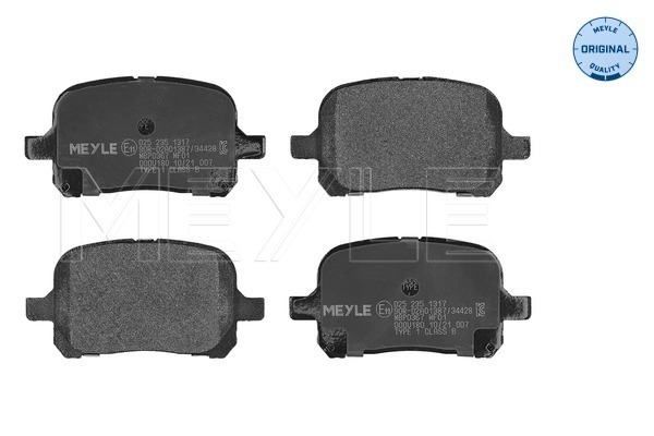 Placute frana MEYLE 025 235 1317