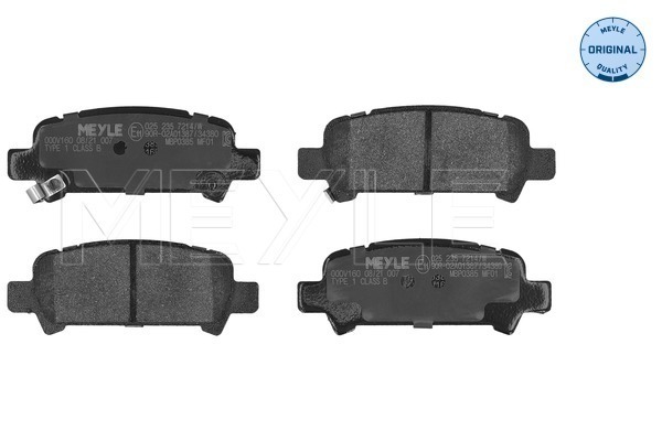 Placute frana MEYLE 025 235 7214/W