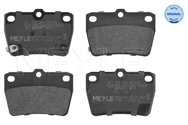 Placute frana MEYLE 025 236 5614/W