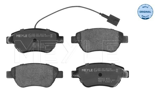 Placute frana MEYLE 025 237 0517/W