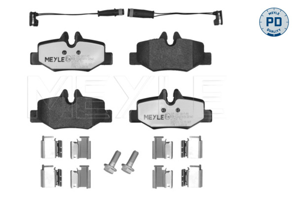 Placute frana MEYLE 025 240 0817/PD
