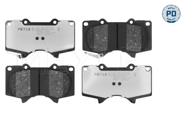 Placute frana MEYLE 025 240 2417/PD