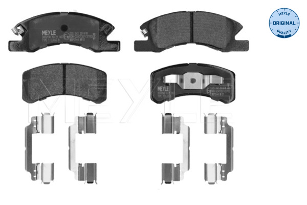 Placute frana MEYLE 025 242 2914/W