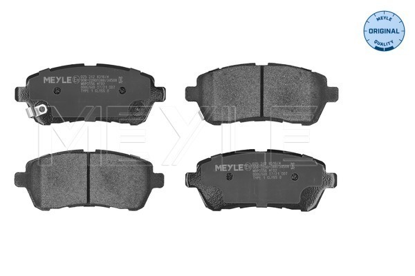 Placute frana MEYLE 025 242 8316/W
