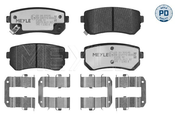 Placute frana MEYLE 025 243 2015/PD