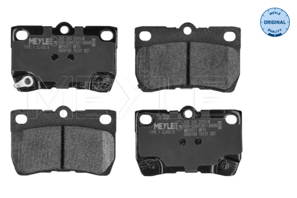 Placute frana MEYLE 025 243 2315/W