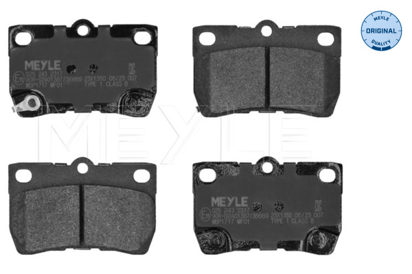 Placute frana MEYLE 025 243 2317