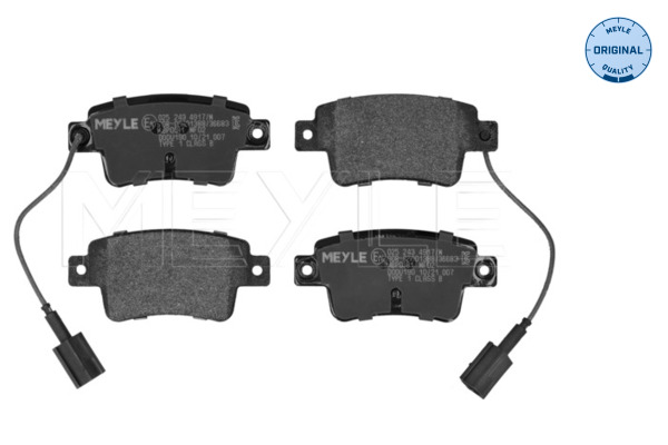 Placute frana MEYLE 025 243 4917/W