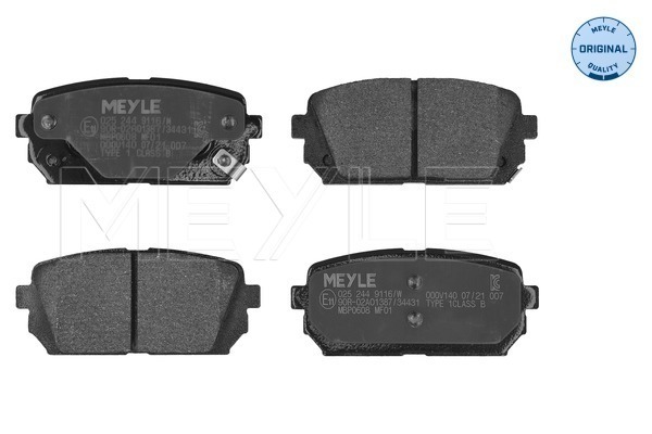 Placute frana MEYLE 025 244 9116/W