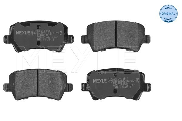 Placute frana MEYLE 025 244 9617