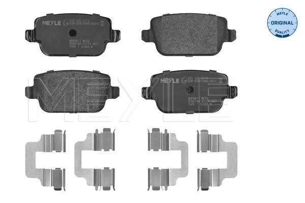 Placute frana MEYLE 025 245 3715