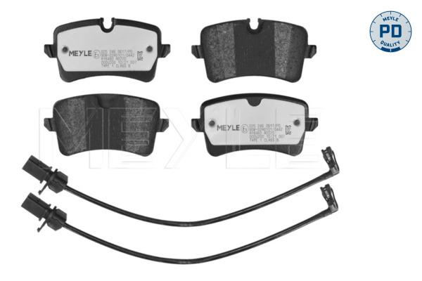 Placute frana MEYLE 025 246 0617/PD