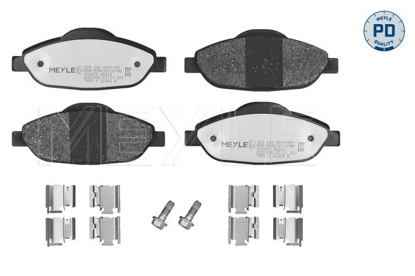 Placute frana MEYLE 025 246 6017/PD