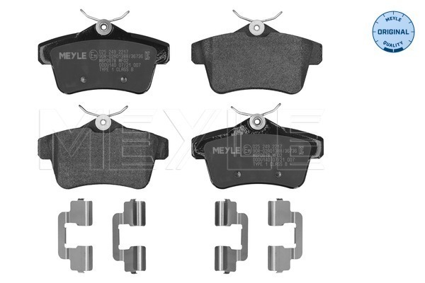 Placute frana MEYLE 025 249 2217