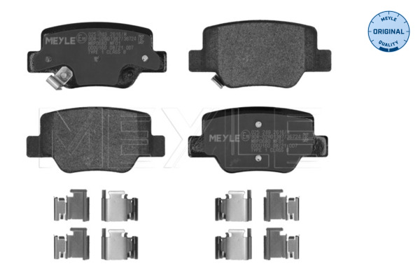 Placute frana MEYLE 025 249 2616/W