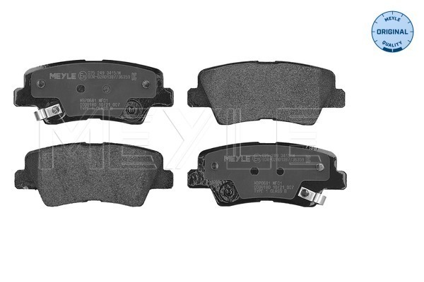 Placute frana MEYLE 025 249 3415/W