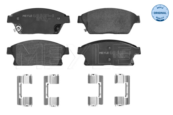 Placute frana MEYLE 025 250 3418/W