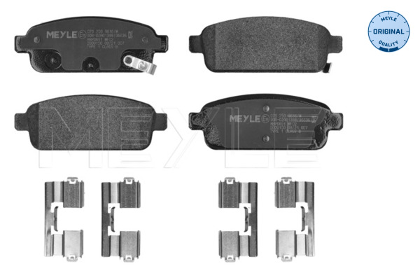 Placute frana MEYLE 025 250 9616/W