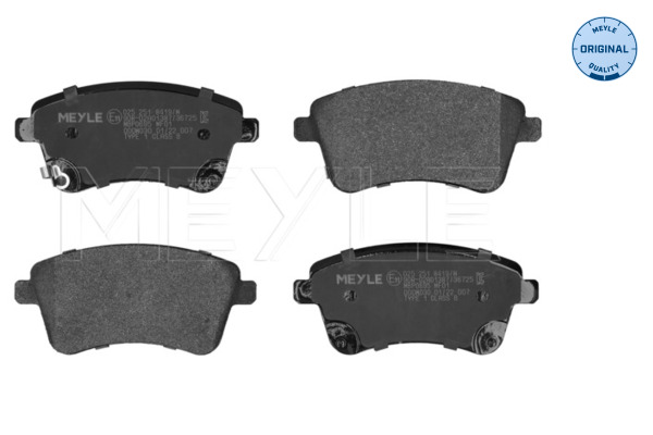 Placute frana MEYLE 025 251 8419/W