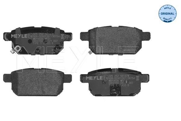 Placute frana MEYLE 025 252 5814/W