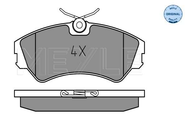 Placute frana MEYLE 0252012419