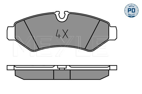 Placute frana MEYLE 0252074720/PD