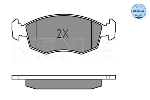 Placute frana MEYLE 0252090818