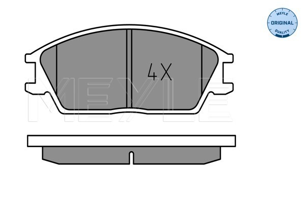 Placute frana MEYLE 0252101214