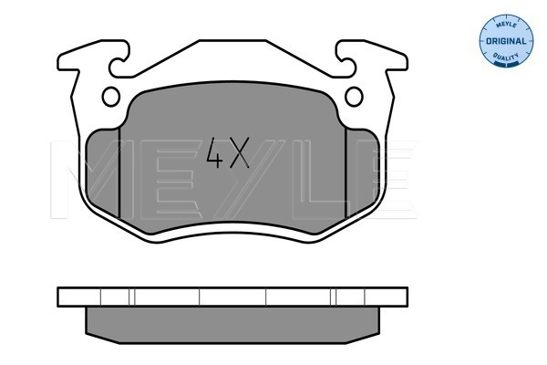 Placute frana MEYLE 0252109615/W