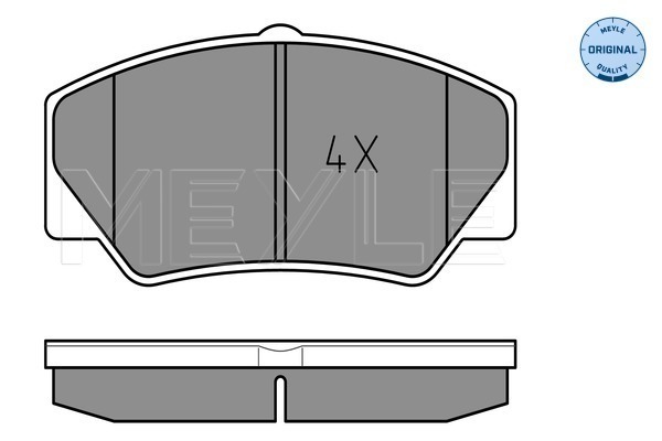 Placute frana MEYLE 0252114117