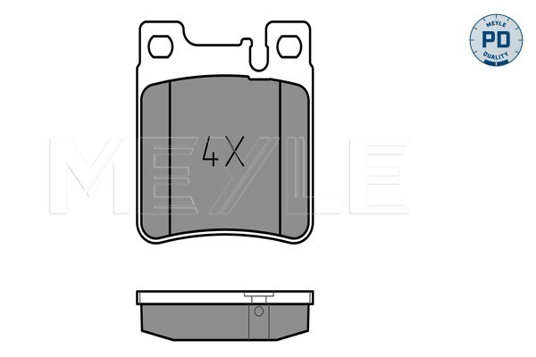 Placute frana MEYLE 025 213 0515/PD