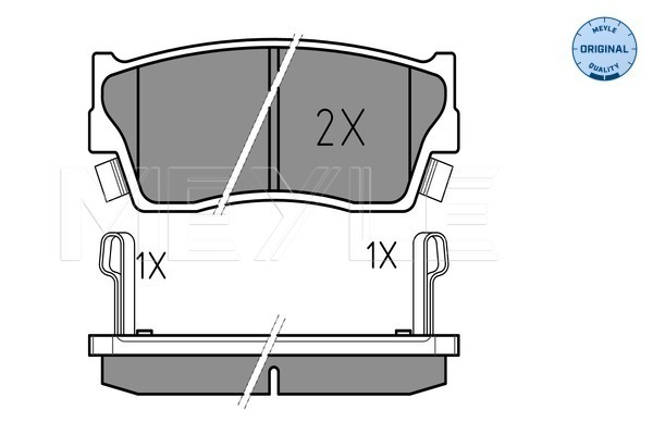 Placute frana MEYLE 0252150014/W