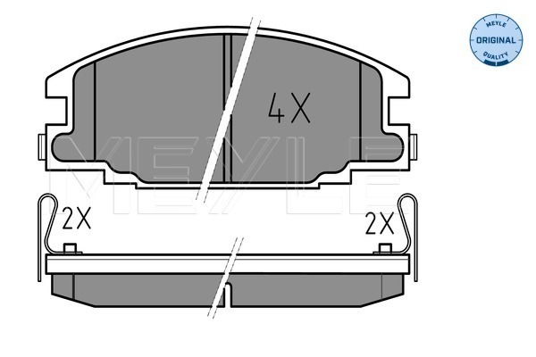 Placute frana MEYLE 0252154316/W