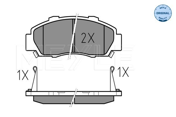Placute frana MEYLE 0252165118/W
