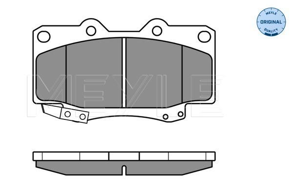 Placute frana MEYLE 0252167915/W