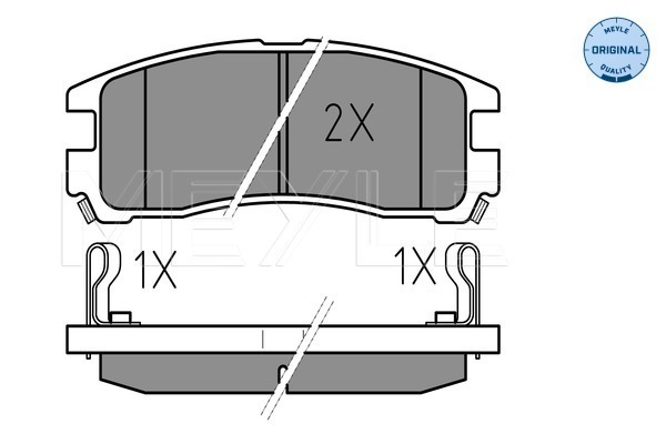 Placute frana MEYLE 0252170615/W