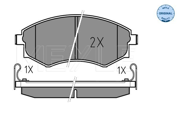 Placute frana MEYLE 025 217 2517/W