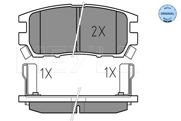 Placute frana MEYLE 0252184014/W