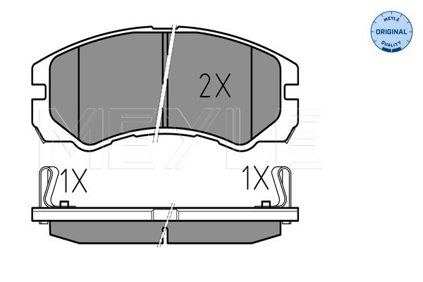Placute frana MEYLE 0252184516/W