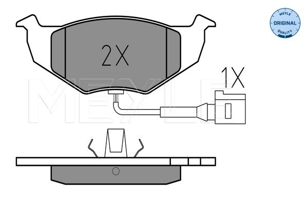Placute frana MEYLE 0252186817/W