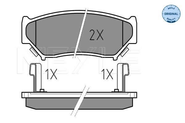 Placute frana MEYLE 0252190715/W