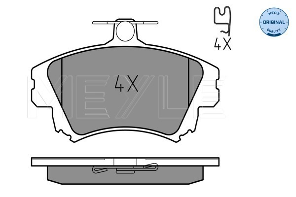 Placute frana MEYLE 0252198317