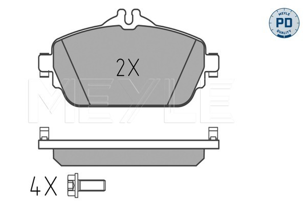 Placute frana MEYLE 0252203219/PD