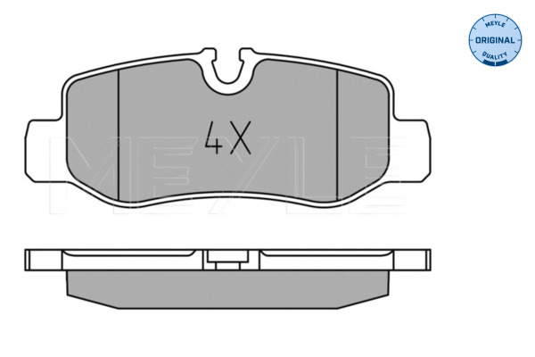 Placute frana MEYLE 0252210118