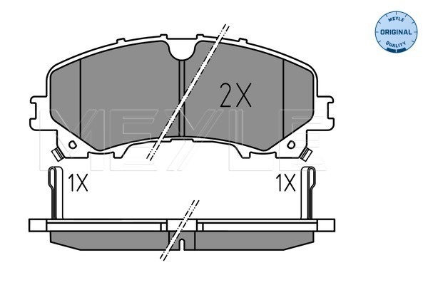 Placute frana MEYLE 0252211716