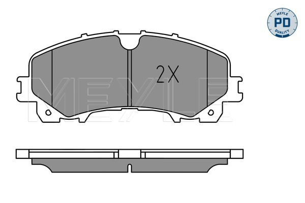 Placute frana MEYLE 0252211716/PD